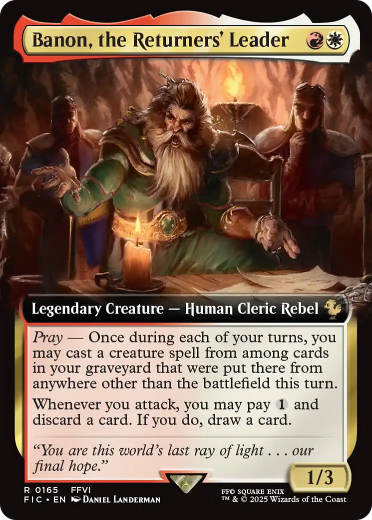 Banon, the Returners' Leader (Extended Art) [FINAL FANTASY Commander] | I Want That Stuff Brandon