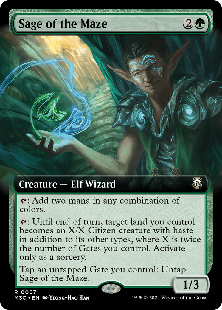 Sage of the Maze (Extended Art) [Modern Horizons 3 Commander] | I Want That Stuff Brandon