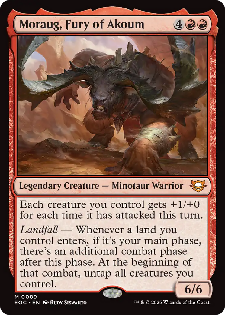 Moraug, Fury of Akoum [Edge of Eternities Commander] | I Want That Stuff Brandon