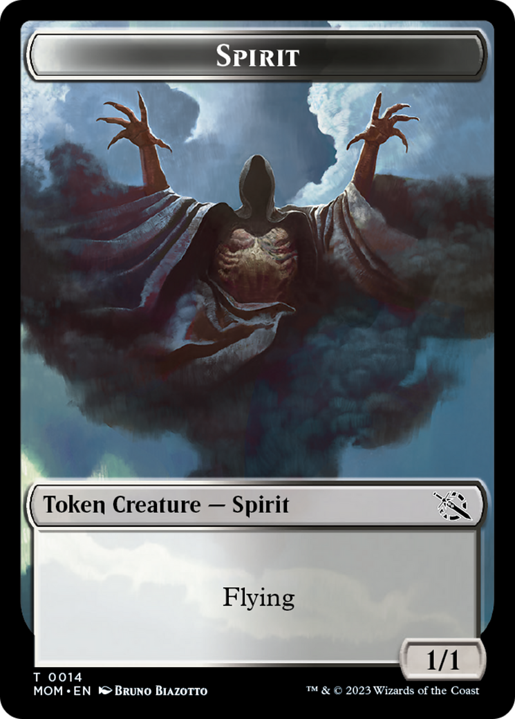 Elemental (9) // Spirit (14) Double-Sided Token [March of the Machine Tokens] | I Want That Stuff Brandon