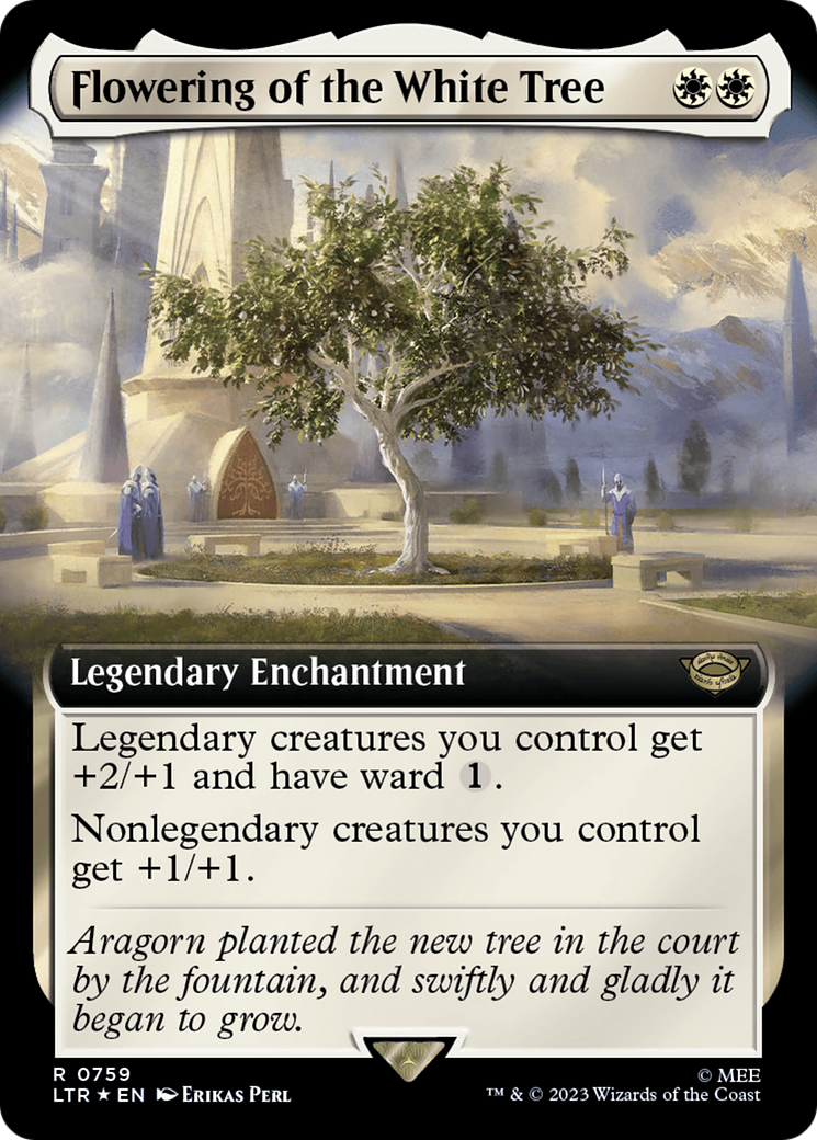 Flowering of the White Tree (Extended Art) (Surge Foil) [The Lord of the Rings: Tales of Middle-Earth] | I Want That Stuff Brandon