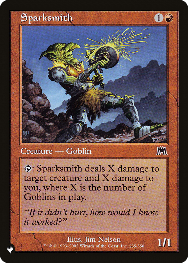 Sparksmith [The List Reprints] | I Want That Stuff Brandon