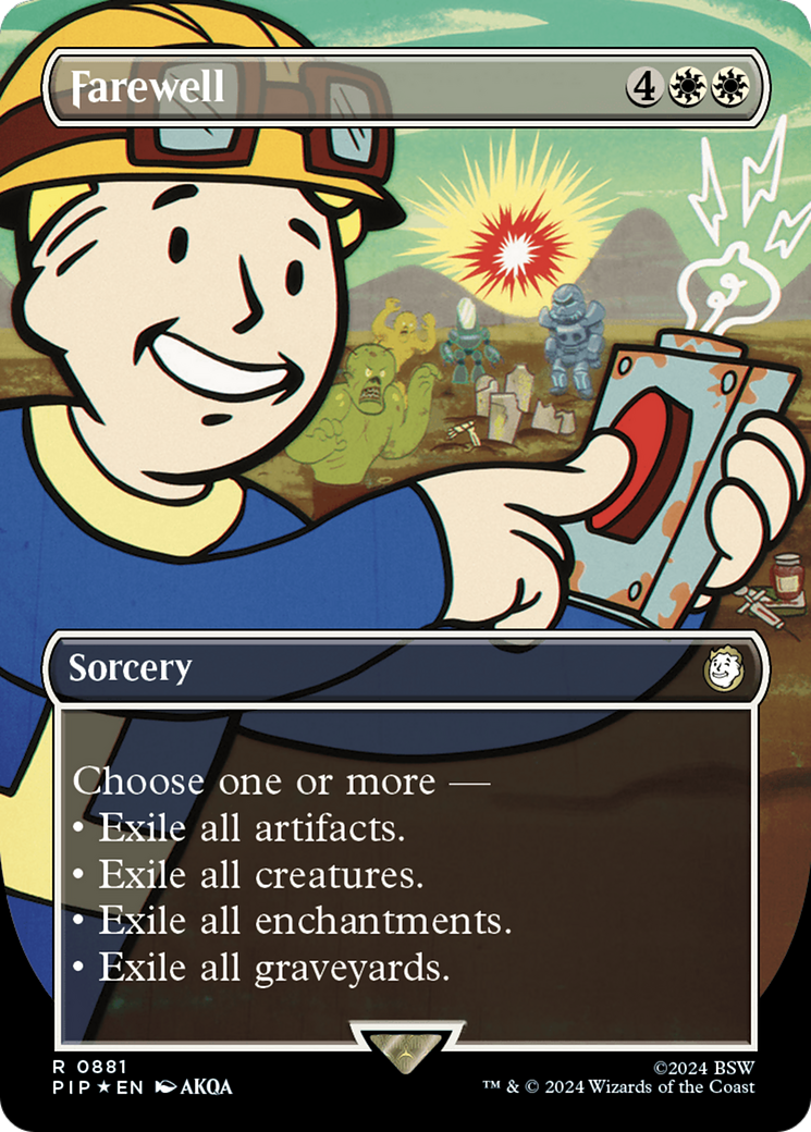 Farewell (Borderless) (Surge Foil) [Fallout] | I Want That Stuff Brandon