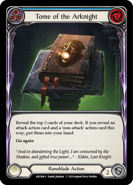 Tome of the Arknight [ARC084-S] (Arcane Rising)  1st Edition Rainbow Foil | I Want That Stuff Brandon
