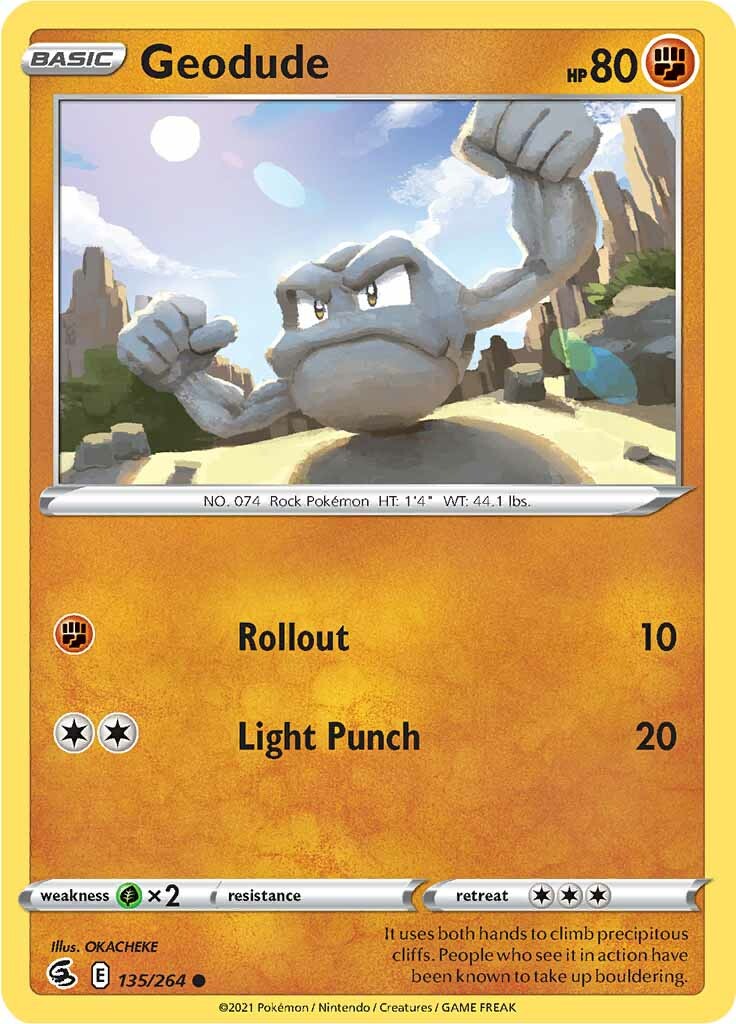 Geodude (135/264) [Sword & Shield: Fusion Strike] | I Want That Stuff Brandon