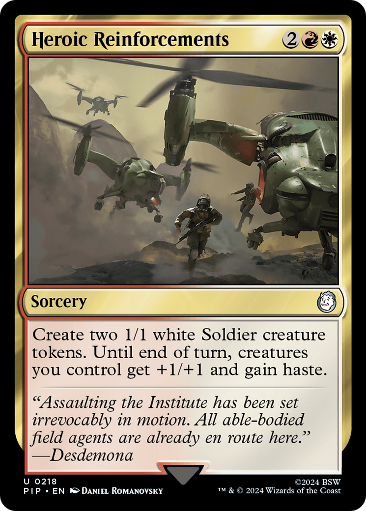 Heroic Reinforcements [Fallout] | I Want That Stuff Brandon