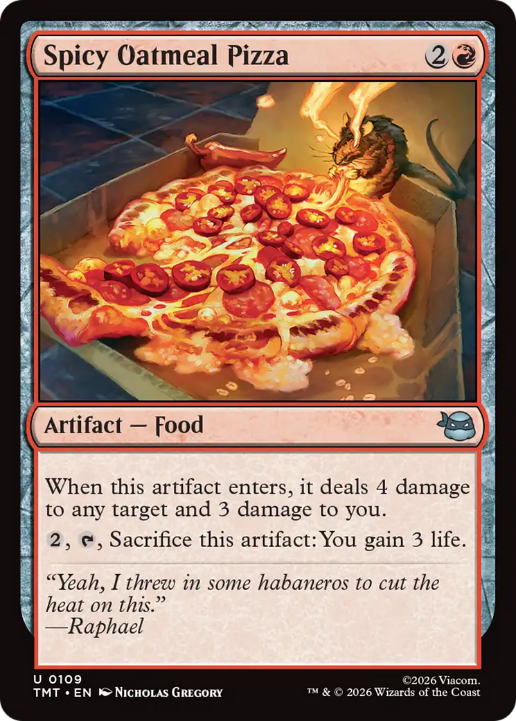 Spicy Oatmeal Pizza [Teenage Mutant Ninja Turtles] | I Want That Stuff Brandon