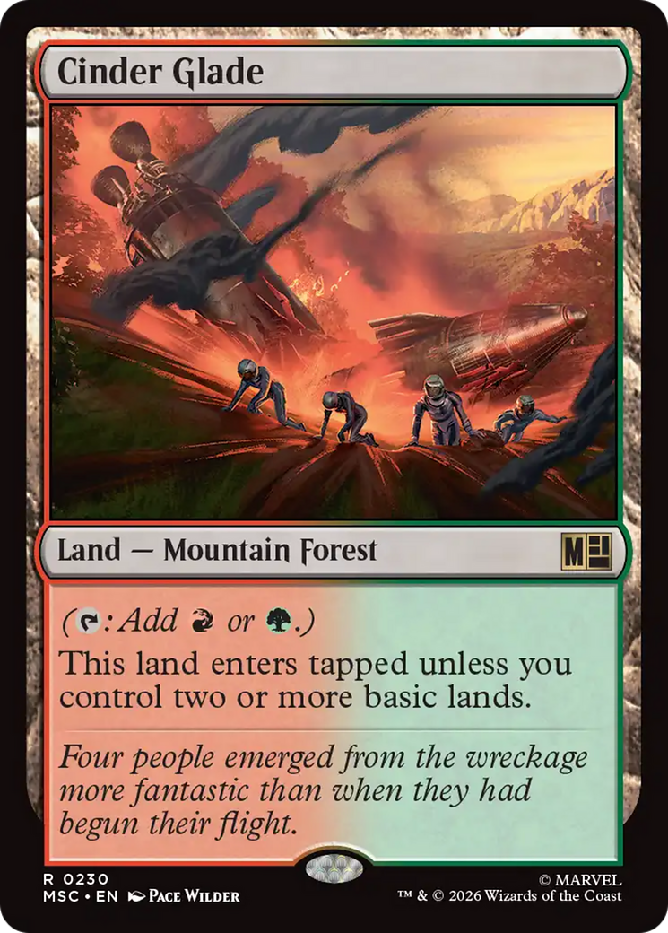 Cinder Glade (Surge Foil) [Marvel Super Heroes Commander] | I Want That Stuff Brandon