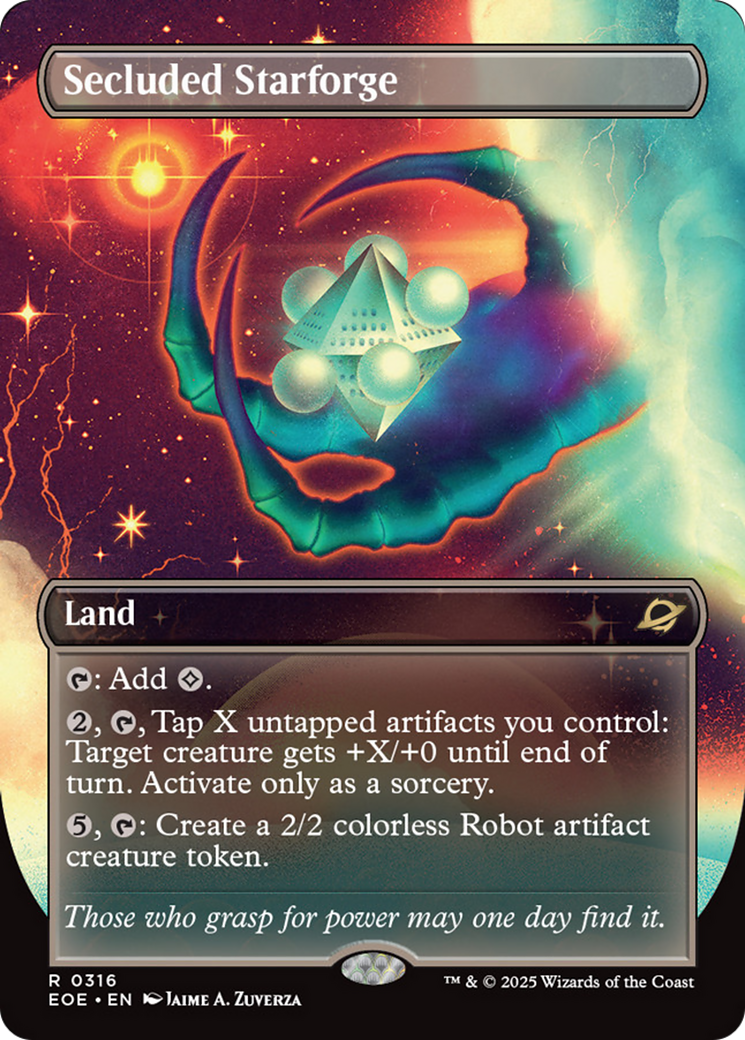 Secluded Starforge (Borderless) [Edge of Eternities] | I Want That Stuff Brandon