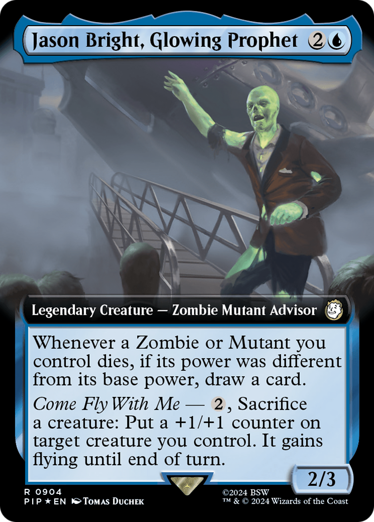 Jason Bright, Glowing Prophet (Extended Art) (Surge Foil) [Fallout] | I Want That Stuff Brandon