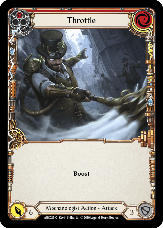 Throttle (Red) [ARC023-C] (Arcane Rising)  1st Edition Rainbow Foil | I Want That Stuff Brandon
