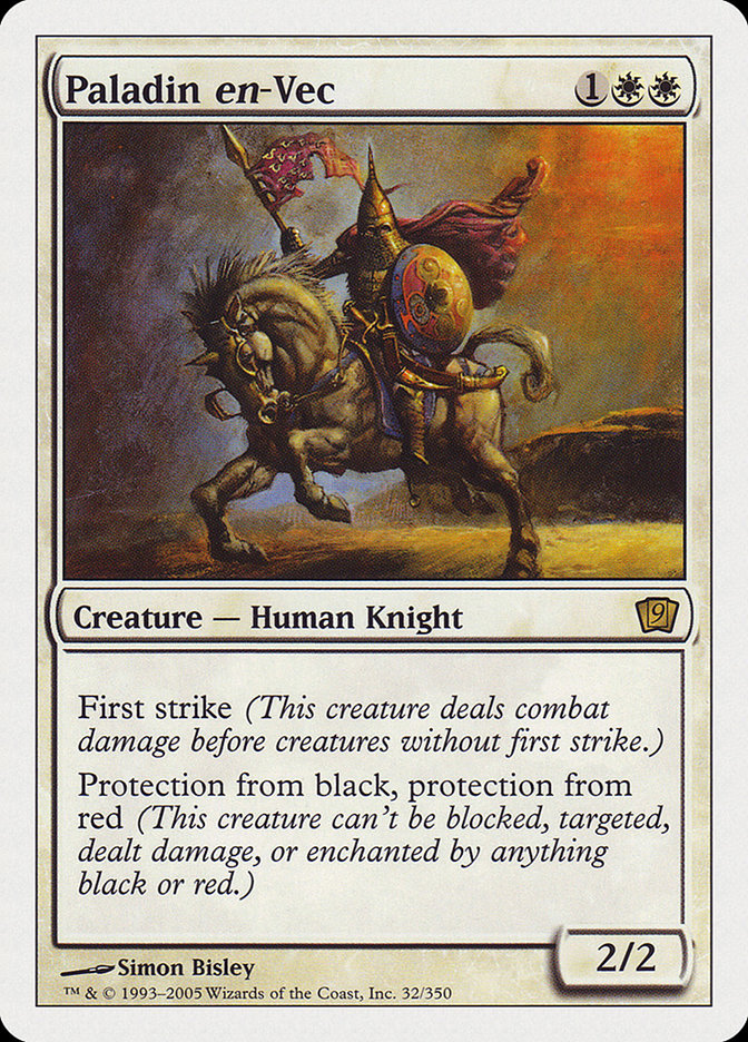Paladin en-Vec (9th Edition) [Oversize Cards] | I Want That Stuff Brandon