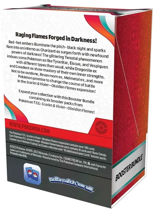 Scarlet & Violet: Obsidian Flames - Booster Bundle | I Want That Stuff Brandon