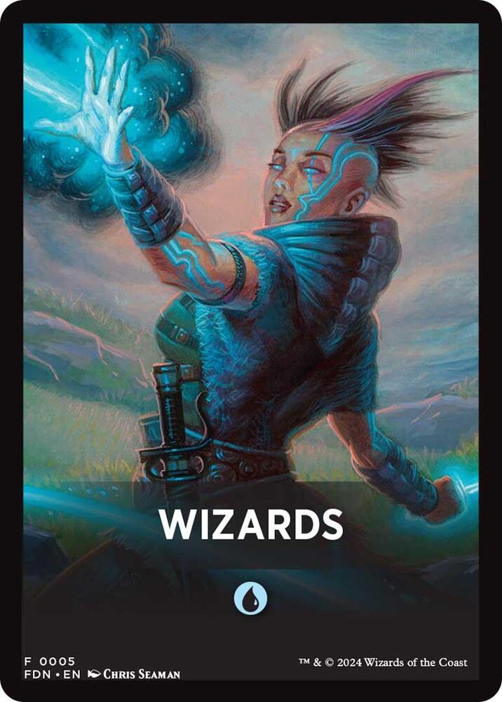 Wizards Theme Card [Foundations Tokens] | I Want That Stuff Brandon