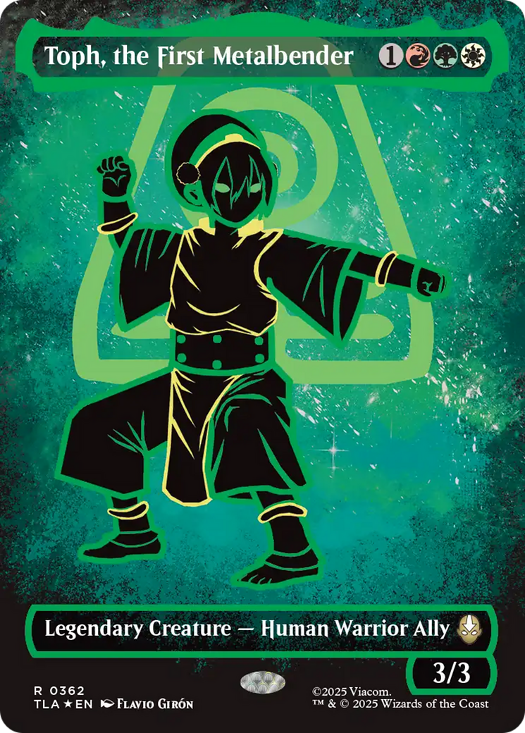 Toph, the First Metalbender (Borderless) (Neon Ink Foil) [Avatar: The Last Airbender] | I Want That Stuff Brandon