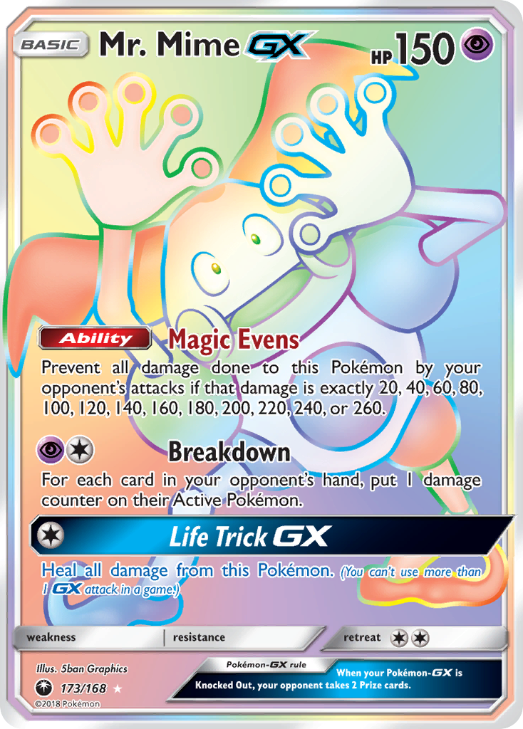 Mr. Mime GX (173/168) [Sun & Moon: Celestial Storm] | I Want That Stuff Brandon