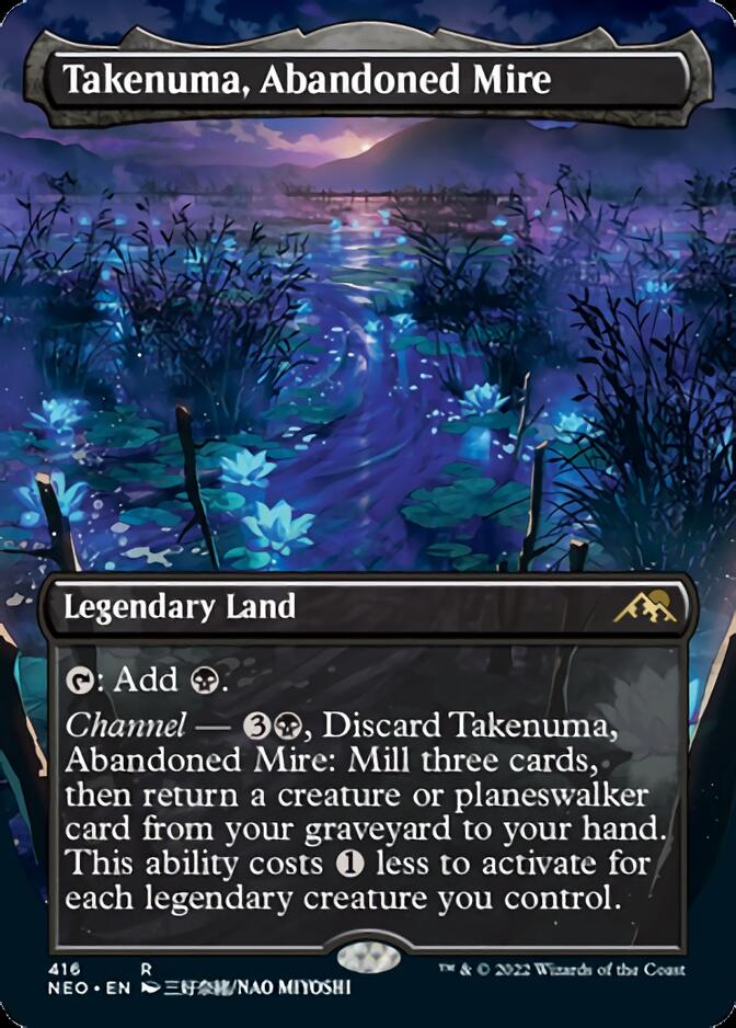 Takenuma, Abandoned Mire (Borderless Alternate Art) [Kamigawa: Neon Dynasty] | I Want That Stuff Brandon