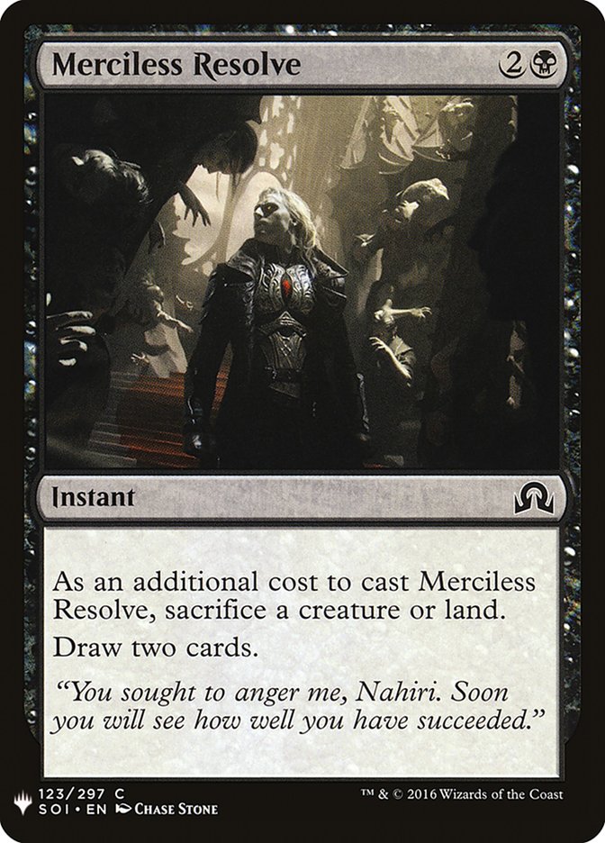 Merciless Resolve [Mystery Booster] | I Want That Stuff Brandon