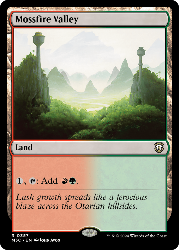 Mossfire Valley (Ripple Foil) [Modern Horizons 3 Commander] | I Want That Stuff Brandon