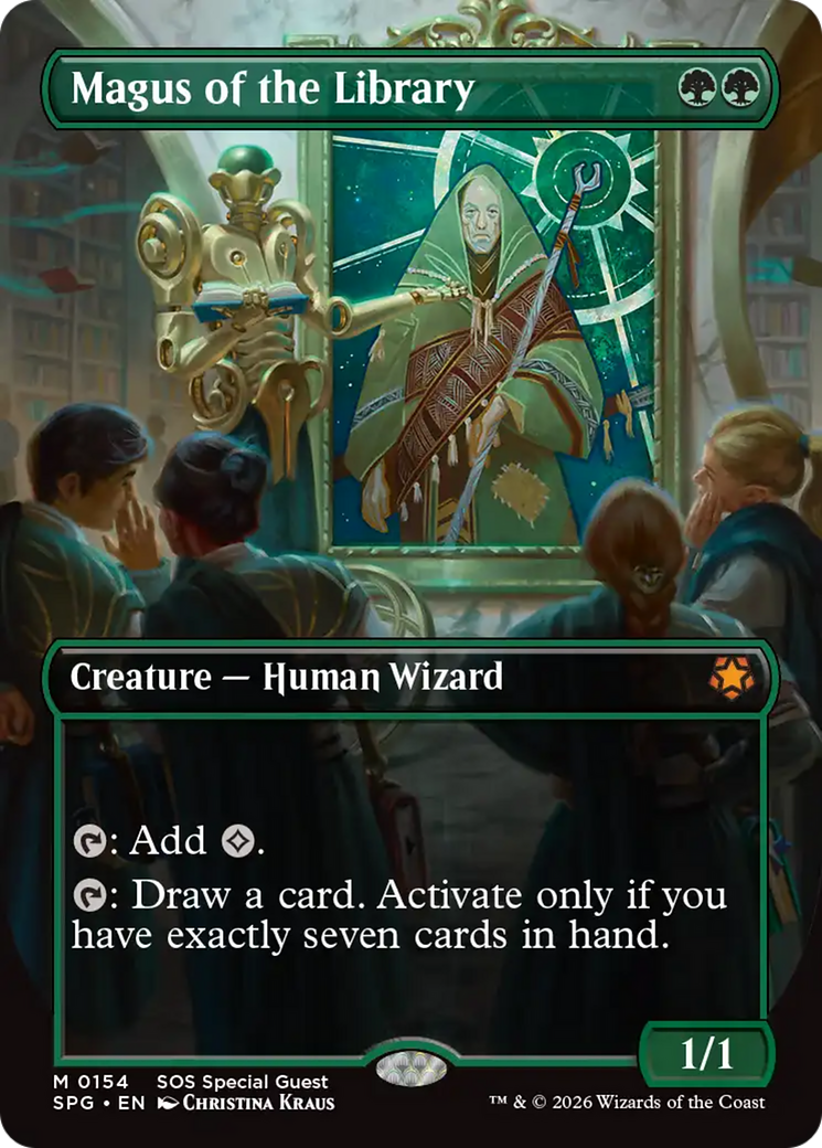 Magus of the Library (Borderless) [Secrets of Strixhaven Special Guests] | I Want That Stuff Brandon
