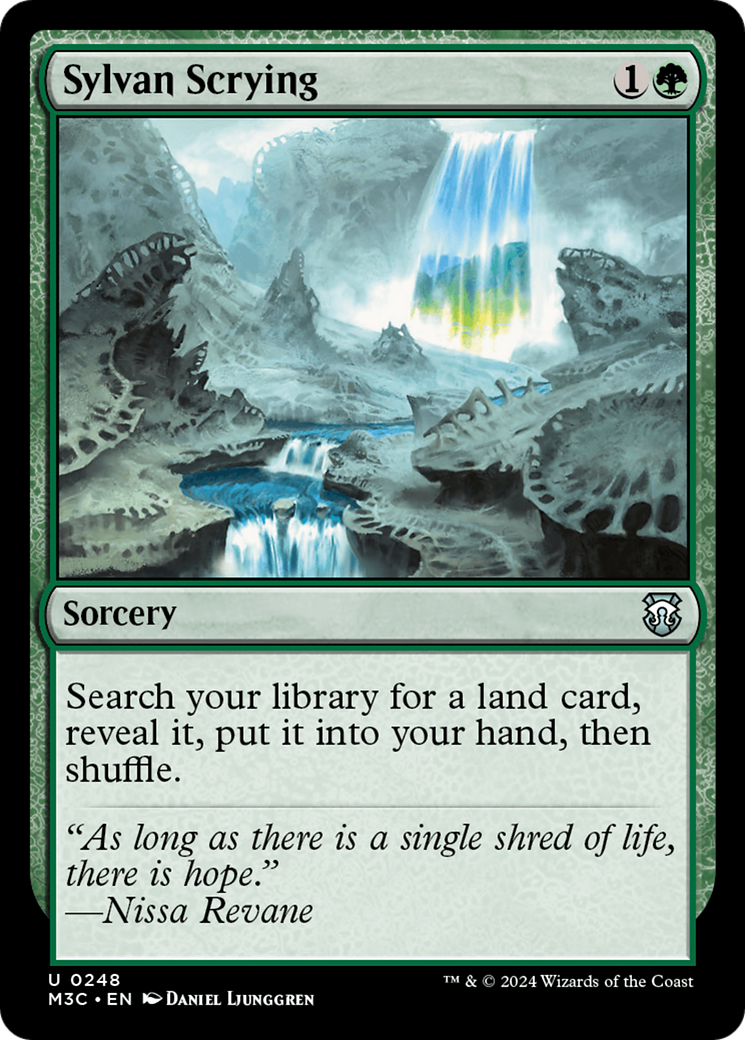 Sylvan Scrying (Ripple Foil) [Modern Horizons 3 Commander] | I Want That Stuff Brandon