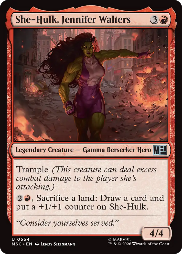 She-Hulk, Jennifer Walters [Marvel Super Heroes Commander] | I Want That Stuff Brandon