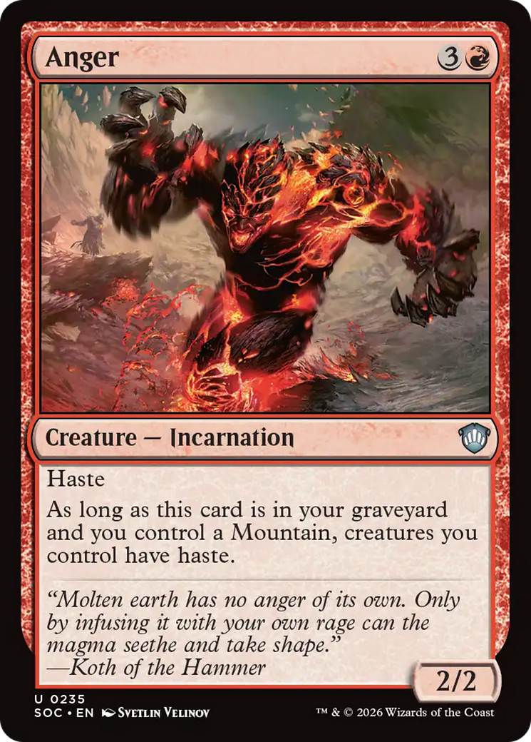 Anger [Secrets of Strixhaven Commander] | I Want That Stuff Brandon