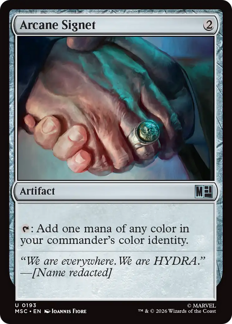 Arcane Signet (0191) (Surge Foil) [Marvel Super Heroes Commander] | I Want That Stuff Brandon