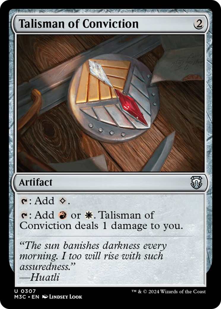 Talisman of Conviction (Ripple Foil) [Modern Horizons 3 Commander] | I Want That Stuff Brandon