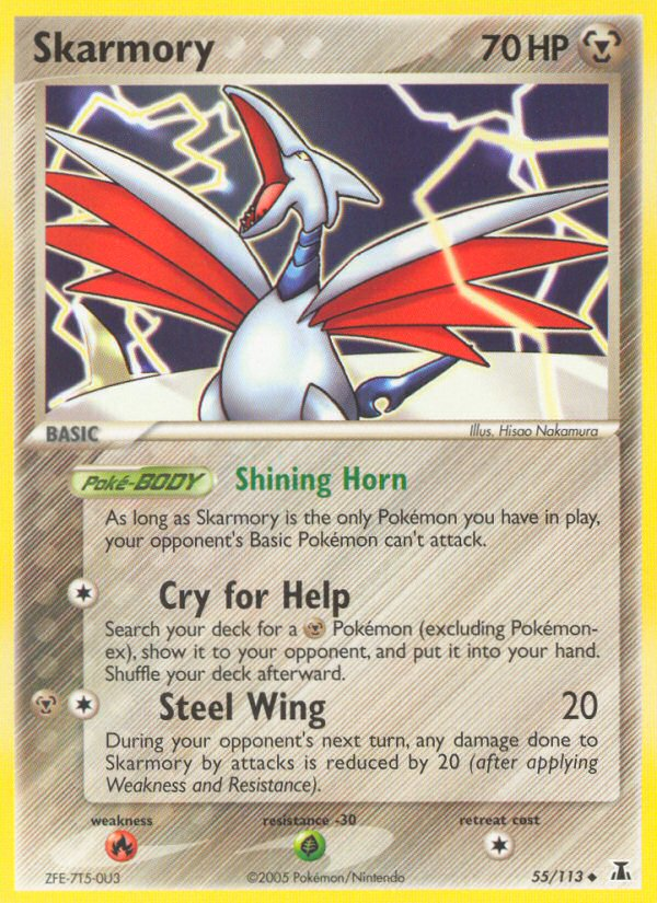 Skarmory (55/113) [EX: Delta Species] | I Want That Stuff Brandon
