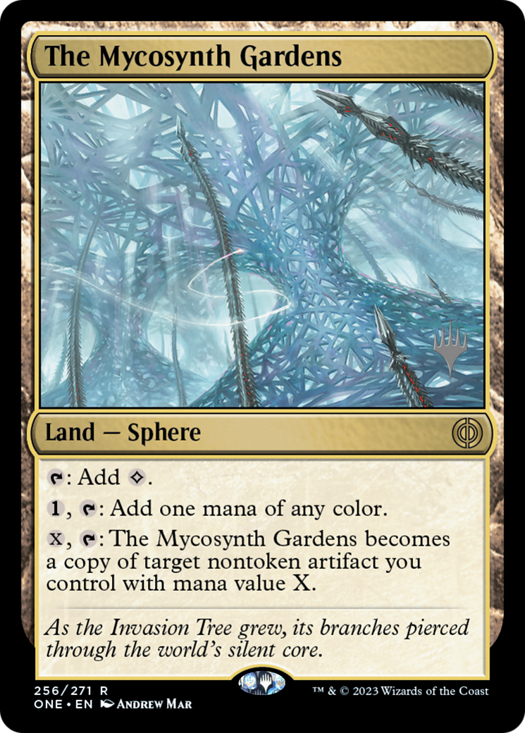 The Mycosynth Gardens (Promo Pack) [Phyrexia: All Will Be One Promos] | I Want That Stuff Brandon