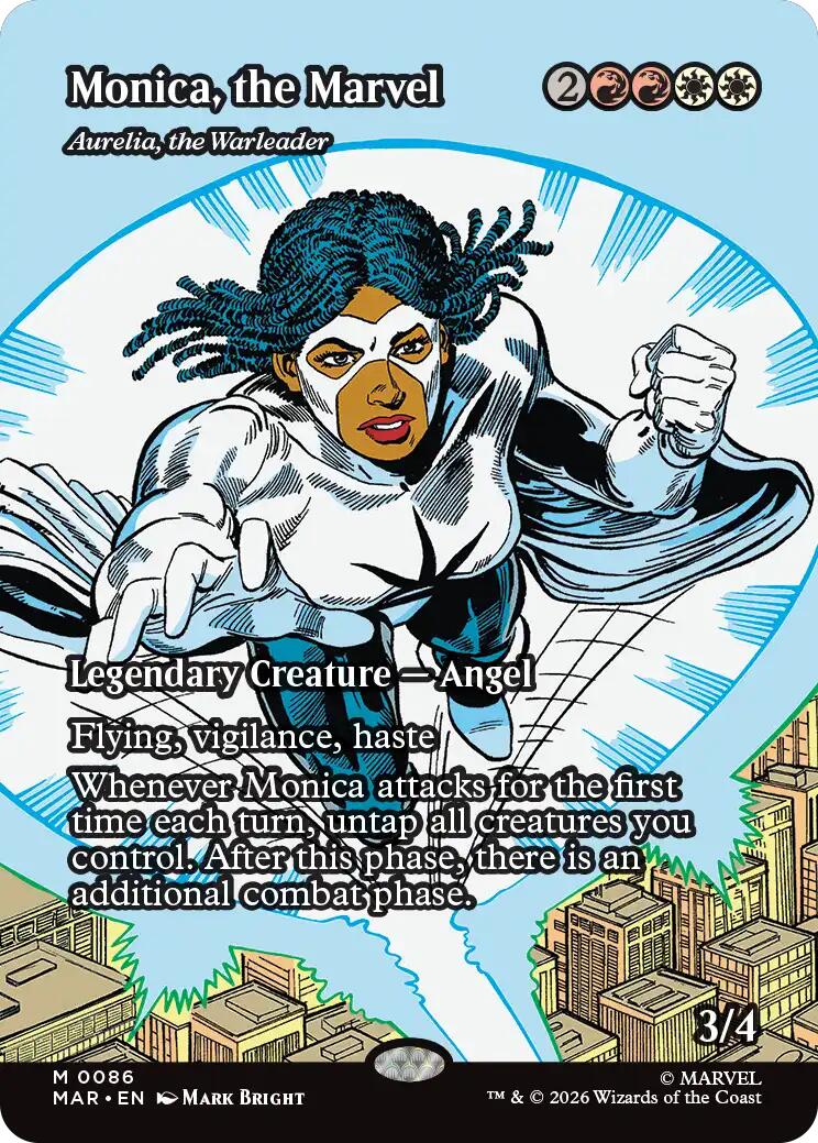 Monica, the Marvel - Aurelia, the Warleader (Borderless) [Marvel Universe: Eternal-Legal] | I Want That Stuff Brandon