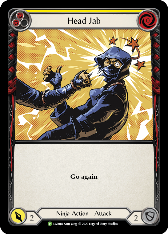 Head Jab (Yellow) [LGS018] (Promo)  Rainbow Foil | I Want That Stuff Brandon