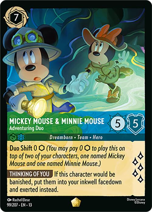 Mickey Mouse & Minnie Mouse - Adventuring Duo (99/204) [Attack of the Vine!] | I Want That Stuff Brandon