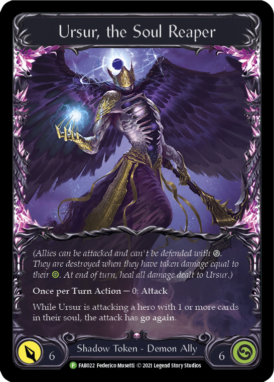 Ursur, the Soul Reaper [FAB022] (Promo)  Cold Foil | I Want That Stuff Brandon