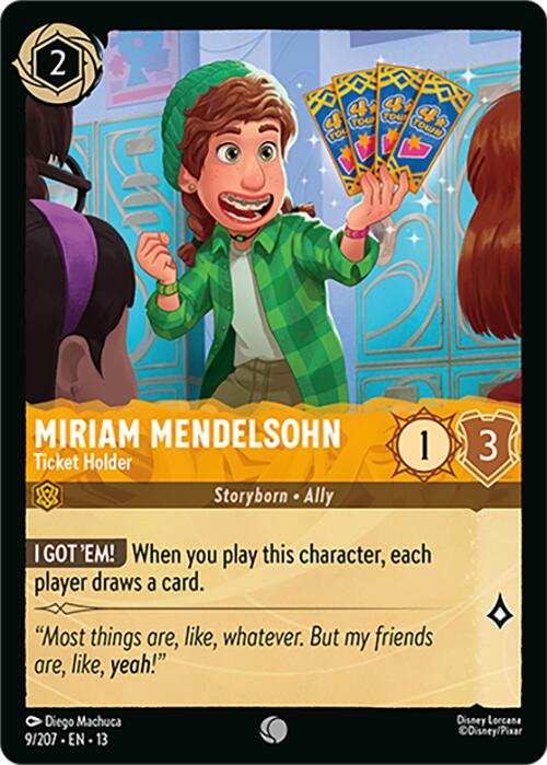 Miriam Mendelsohn - Ticket Holder (9/204) [Attack of the Vine!] | I Want That Stuff Brandon