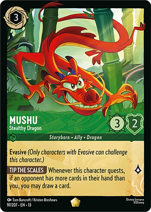Mushu - Stealthy Dragon (97/204) [Attack of the Vine!] | I Want That Stuff Brandon