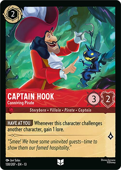 Captain Hook - Conniving Pirate (130/204) [Attack of the Vine!] | I Want That Stuff Brandon