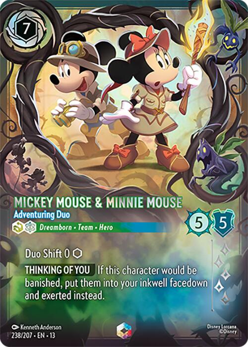Mickey Mouse & Minnie Mouse - Adventuring Duo (Enchanted) (238/204) [Attack of the Vine!] | I Want That Stuff Brandon