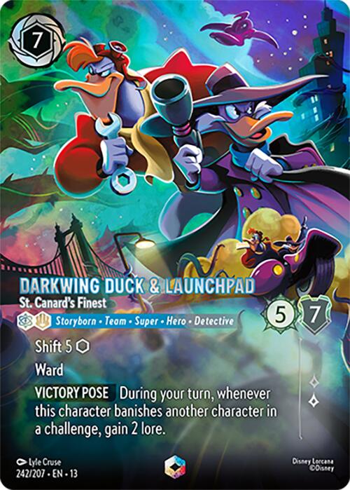 Darkwing Duck & Launchpad - St. Canard's Finest (Enchanted) (242/204) [Attack of the Vine!] | I Want That Stuff Brandon
