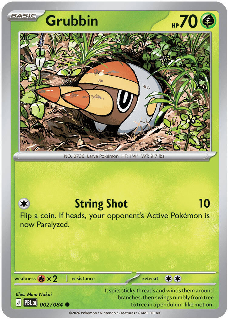 Grubbin (002/084) [Mega Evolution: Pitch Black] | I Want That Stuff Brandon