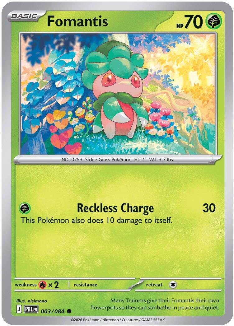 Fomantis (003/084) [Mega Evolution: Pitch Black] | I Want That Stuff Brandon