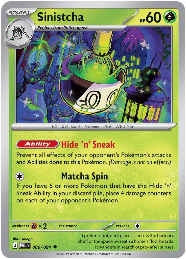 Sinistcha (006/084) [Mega Evolution: Pitch Black] | I Want That Stuff Brandon