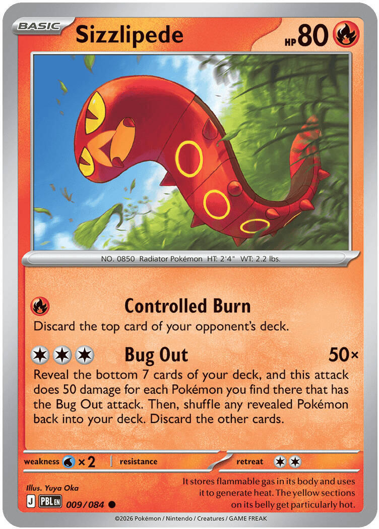 Sizzlipede (009/084) [Mega Evolution: Pitch Black] | I Want That Stuff Brandon