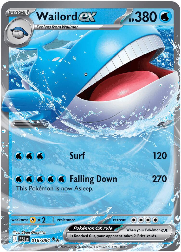 Wailord ex (016/084) [Mega Evolution: Pitch Black] | I Want That Stuff Brandon