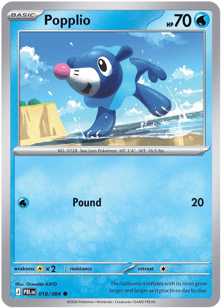 Popplio (018/084) [Mega Evolution: Pitch Black] | I Want That Stuff Brandon