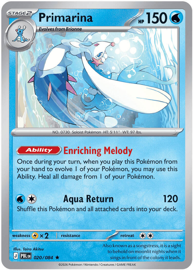 Primarina (020/084) [Mega Evolution: Pitch Black] | I Want That Stuff Brandon