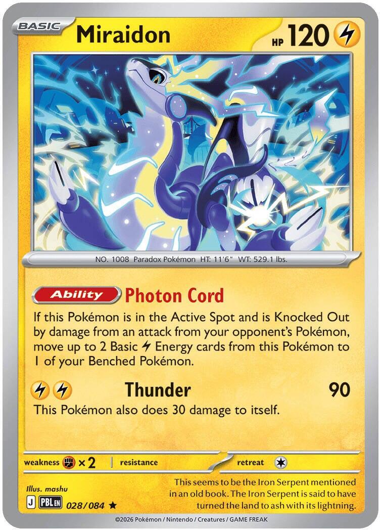Miraidon (028/084) [Mega Evolution: Pitch Black] | I Want That Stuff Brandon