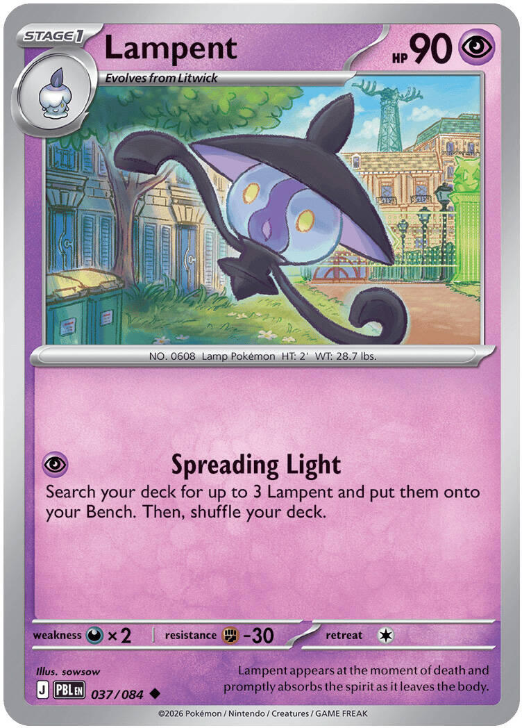 Lampent (037/084) [Mega Evolution: Pitch Black] | I Want That Stuff Brandon