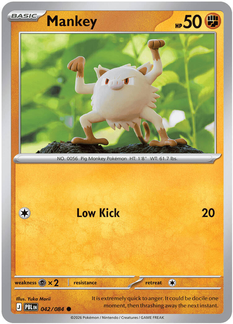 Mankey (042/084) [Mega Evolution: Pitch Black] | I Want That Stuff Brandon